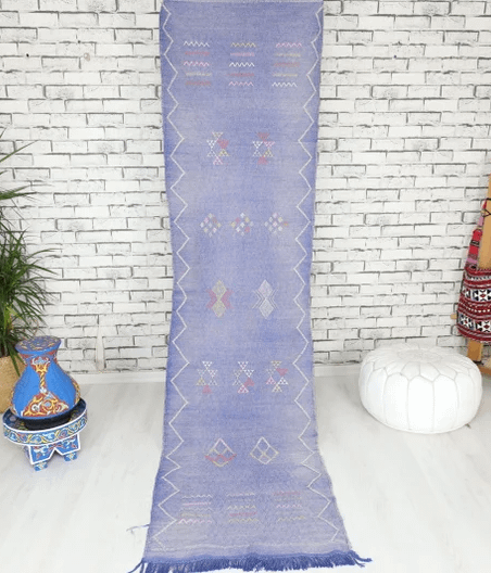 Zawgha-Vegan Moroccan Rug- (2'1" x 8'5")
