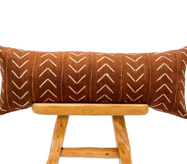 14"x36" Authentic African Mudcloth Pillow Cover