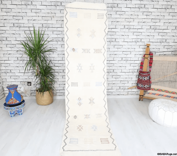 Zamra-Vegan Moroccan Rug- (2'3" x 8'8")