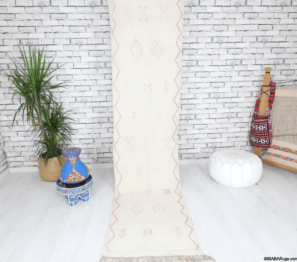 Zara-Vegan Moroccan Rug- (2'3" x 9'6")