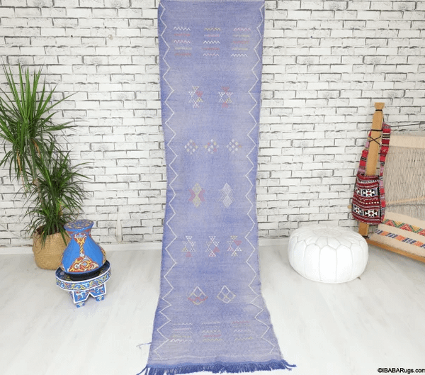Zawgha-Vegan Moroccan Rug- (2'1" x 8'5")
