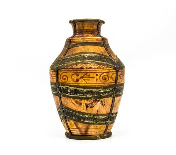 Moroccan 19th Century Rust Glazed Pottery ash jar