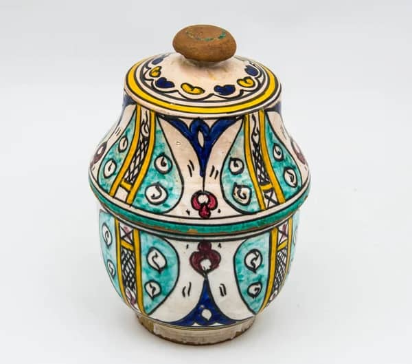Old Moroccan Pottery vase Arabian Art