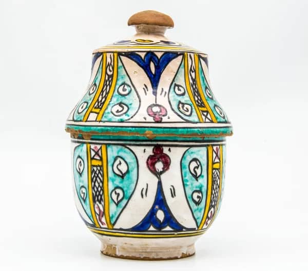 Old Moroccan Pottery vase Arabian Art