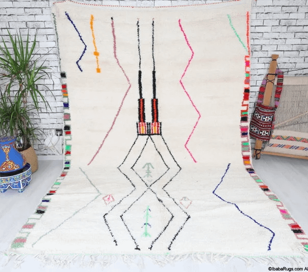 Taminda-Shag Moroccan Rug (6'8" x 9'8")