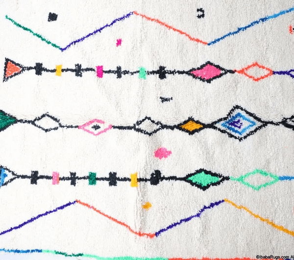 Arinas-Shag Moroccan Rug (5'5" x 8'2")
