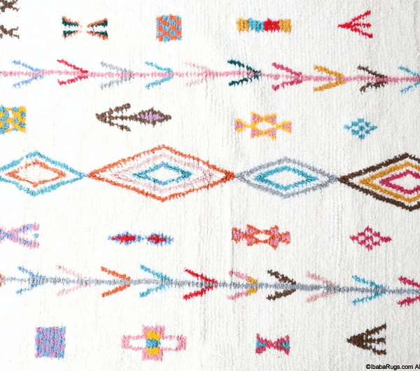 Tilelli-Shag Moroccan Rug (5'5" x 8'5")