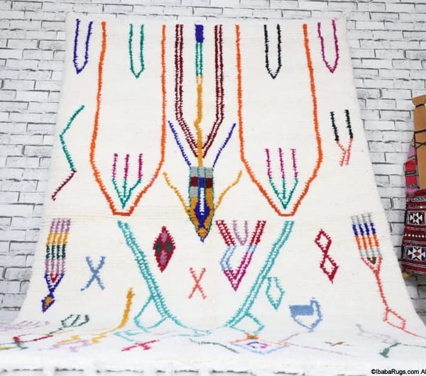 Chrifa-Shag Moroccan Rug (5'4" x 8'5")