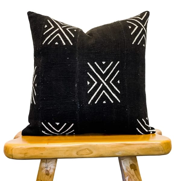 18"x18" Authentic African Mudcloth Pillow Cover