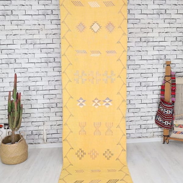 Sufunis-Vegan Moroccan Rug- (2'5" x 8'2")