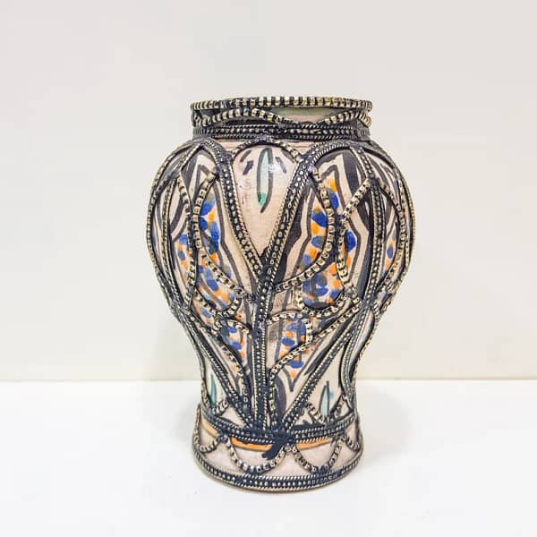 Antique Hand engraved pottery vase