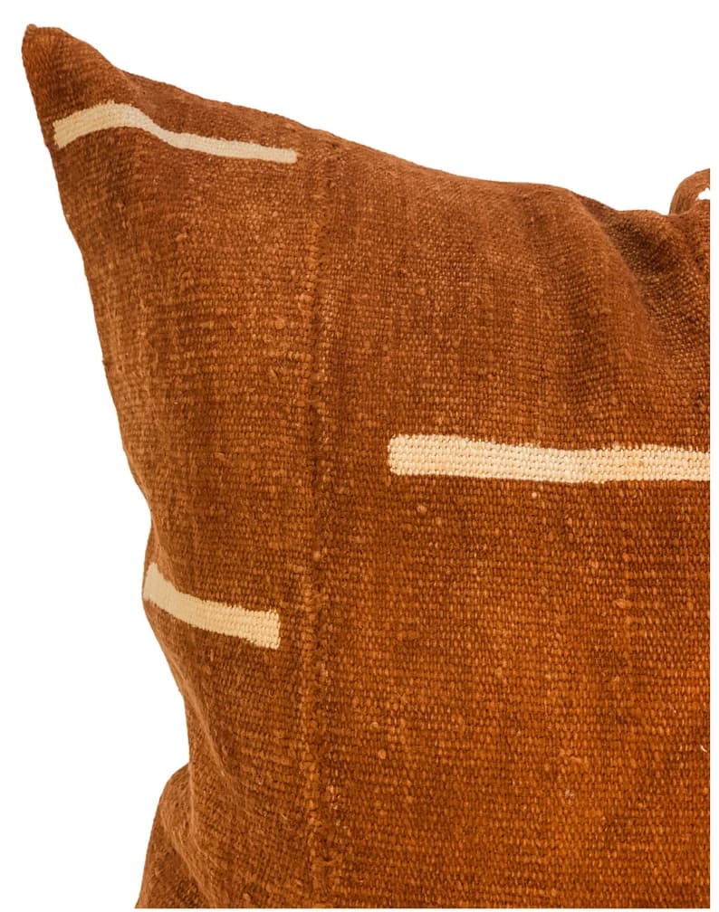 20"x20" Authentic African Mudcloth Pillow Cover