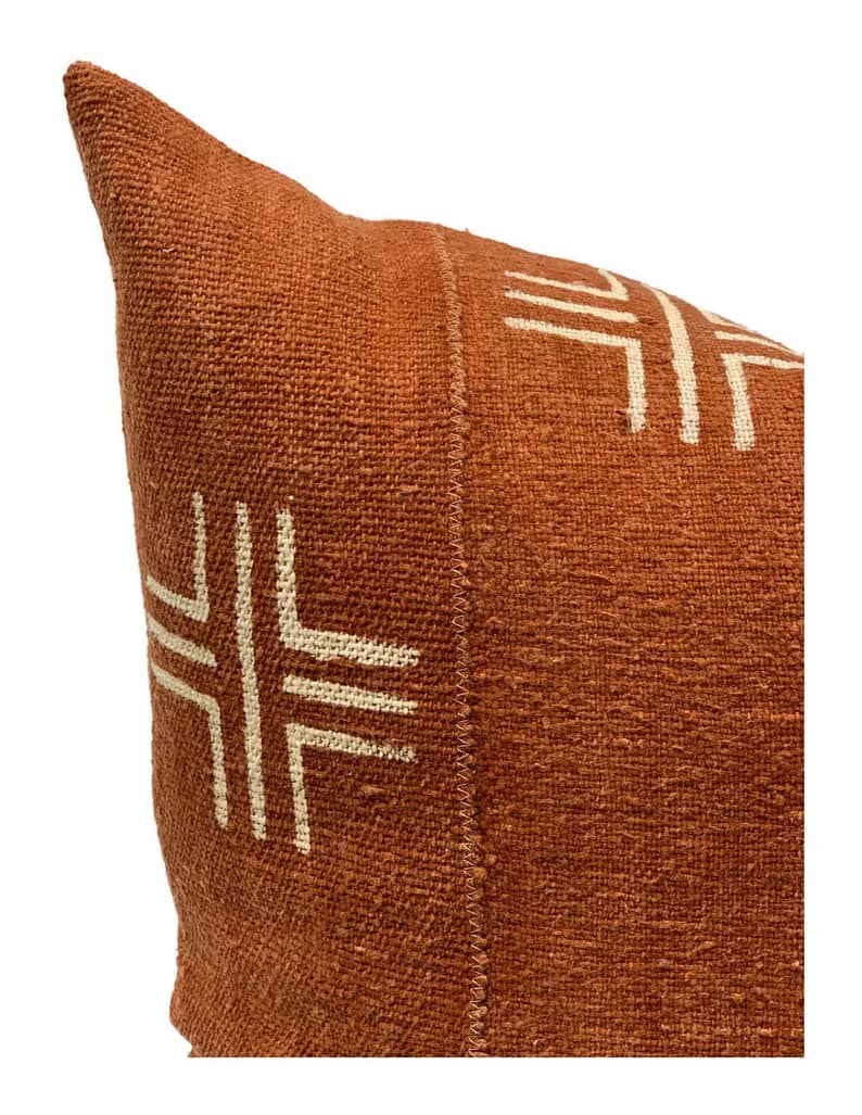 20"x20" Authentic African Mudcloth Pillow Cover