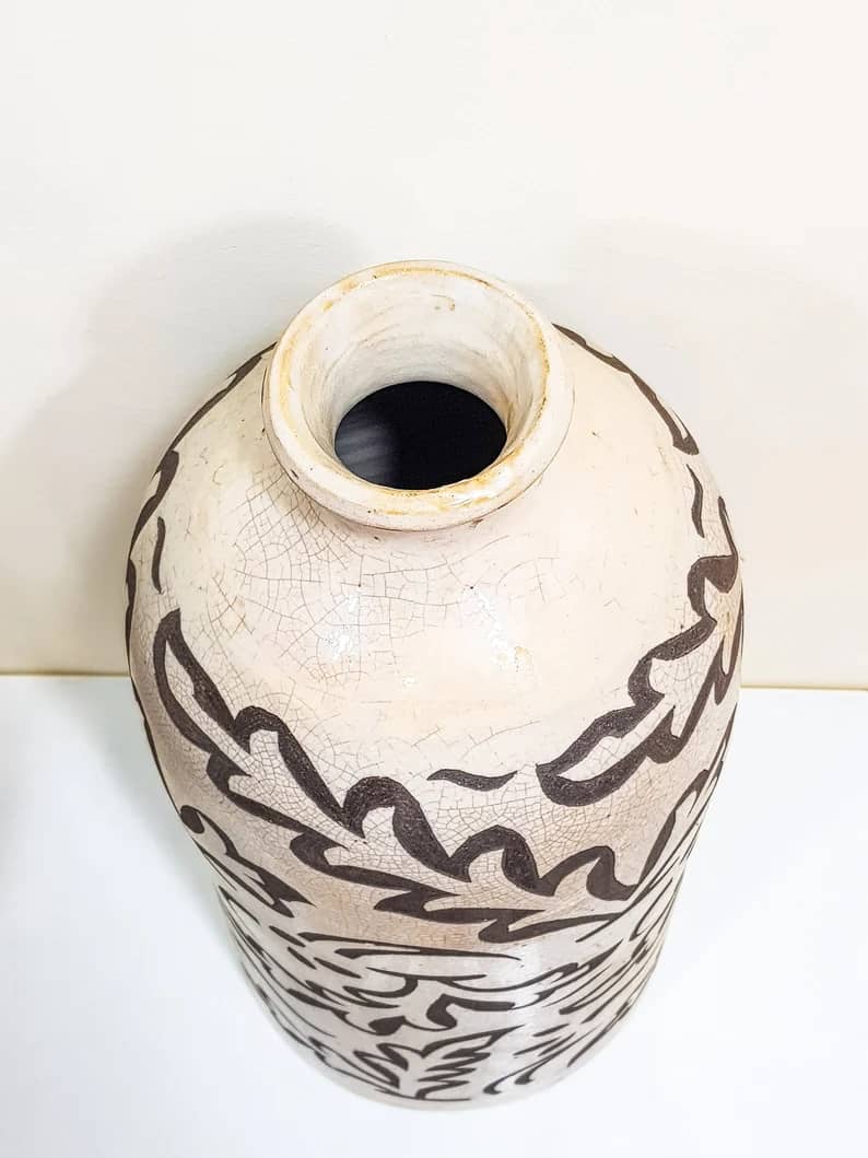 Pottery Pot Moroccan vase Arabian Art Decor Table