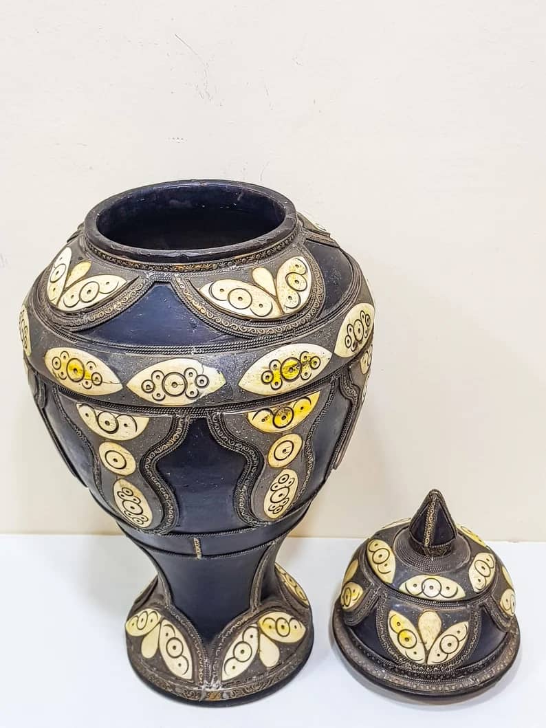 Handmade Moroccan vase Arabian Art Decor Table