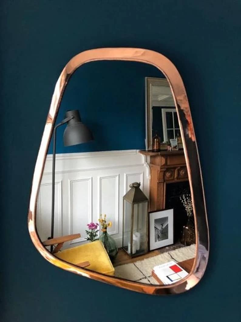 Handmade Brass Antique Mirror