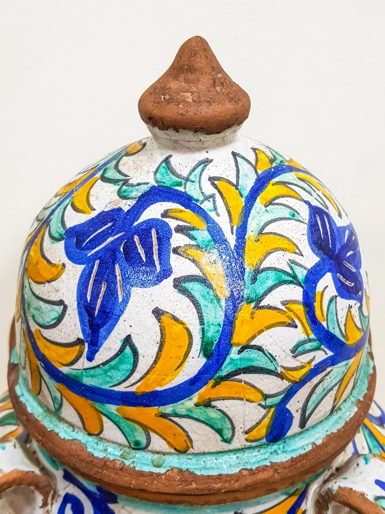 Vintage Berber Pottery Pot Moroccan Vase