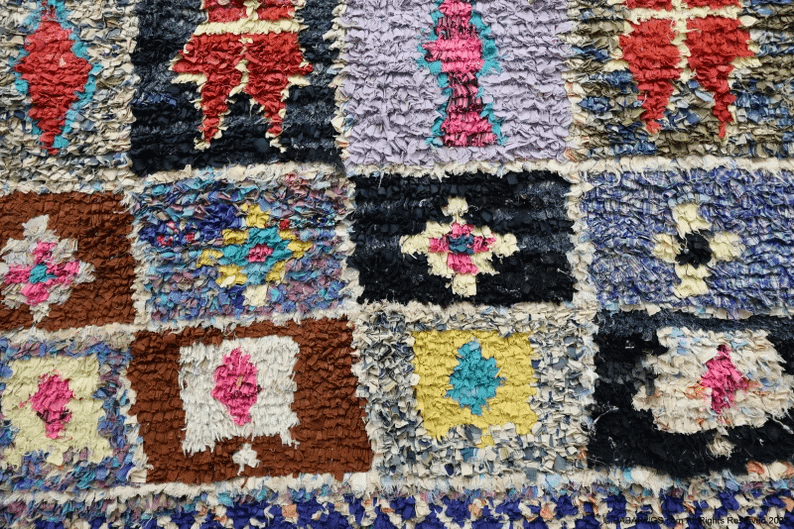 Tuftent-Vintage Moroccan Rug- (3'5" x 7'2")