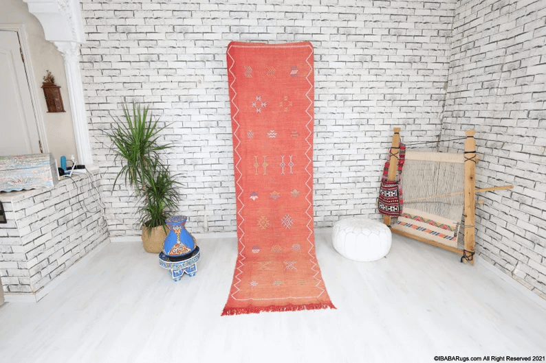 Ziba-Vegan Moroccan Rug- (2'5" x 9'02")