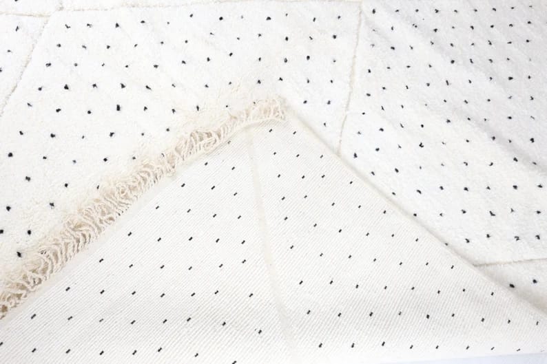 Zina-Shag Moroccan Rug-Dots Rug (7'9" x11'0")