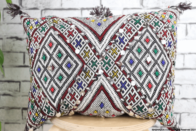 15'7"x19'6" Authentic Moroccan vintage Pillow Cover