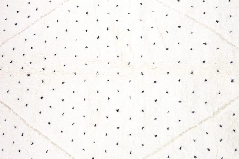 Zina-Shag Moroccan Rug-Dots Rug (7'9" x11'0")