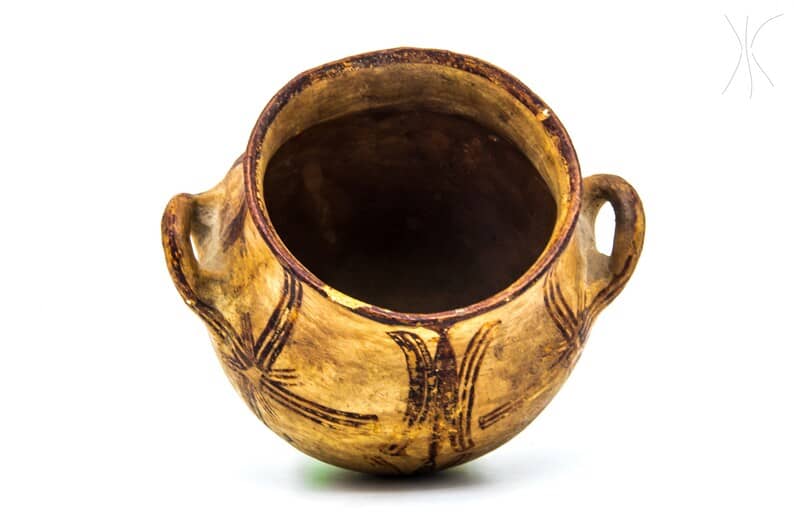 Vintage Clay Pottery Moroccan vase
