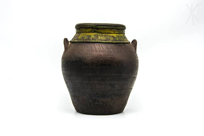 Vintage clay Pottery Moroccan vase