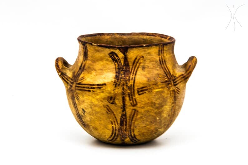 Vintage Clay Pottery Moroccan vase