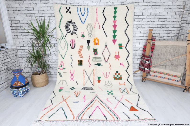 Tanina-Shag Moroccan Rug (5'35" x 9'1")