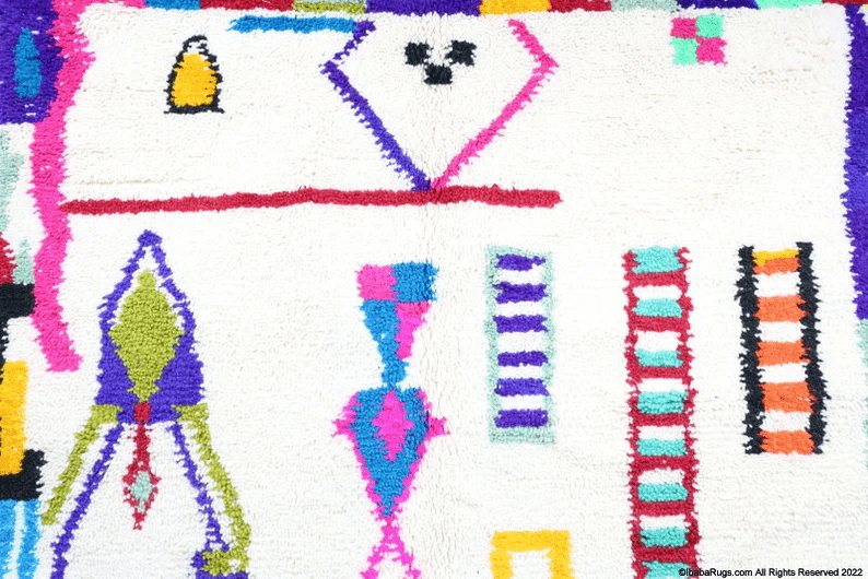 Yetto-Shag Moroccan Rug (5'2" x 8'2")