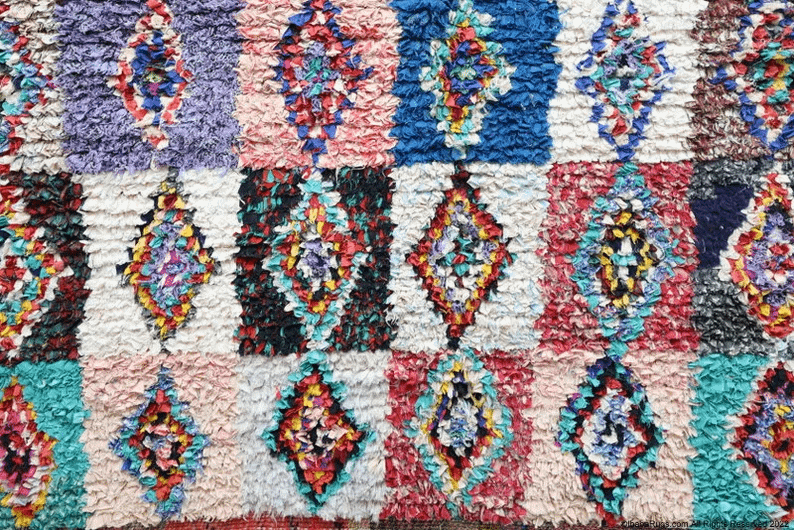 Tintafukt-Vintage Moroccan Rug- (4'8" x 7'1")