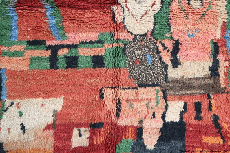 Zara-Shag Moroccan Rug- (3'1" x 4'6")