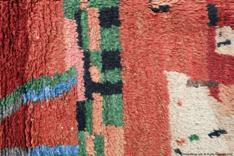 Zara-Shag Moroccan Rug- (3'1" x 4'6")