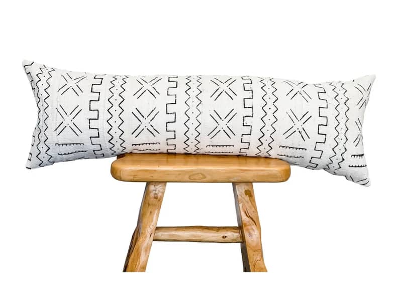 14"x36"Authentic African Mudcloth Pillow Cover