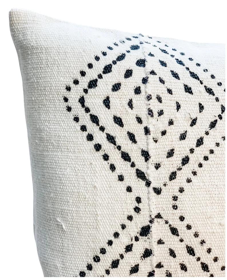 14"x20" Authentic African Mudcloth Pillow Cover